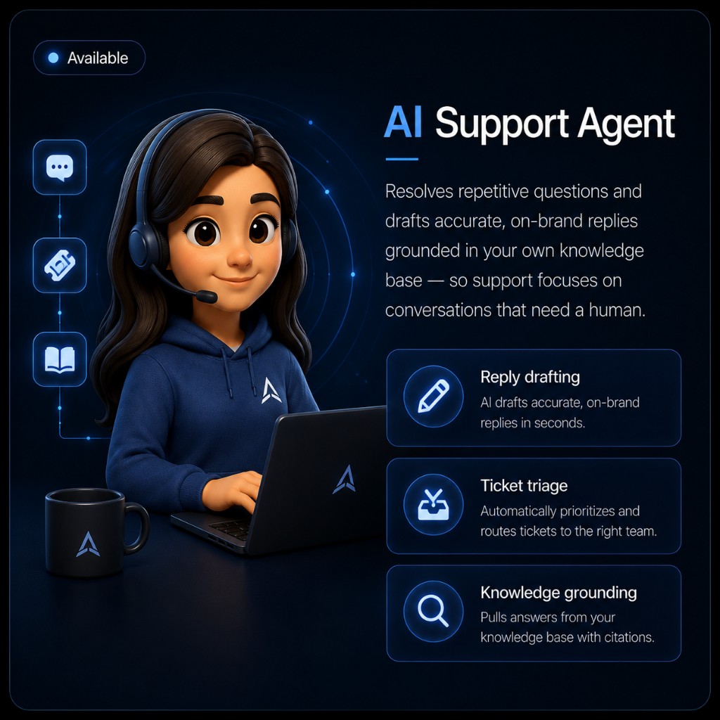 AI Support Agent workspace